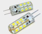 LED silica steeklamp G4 2W 12V Epistar SMD warm wit, Nieuw, Bipin of Steekvoet, Ophalen of Verzenden, Led-lamp
