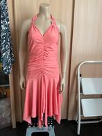 Nieuw jurk roze strass steentjes zalm lage open rug 36 s, Nieuw, Ophalen of Verzenden, Roze, Maat 36 (S)