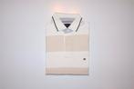 Wit met beige polo van Tommy Hilfiger, maat S, Kleding | Heren, Polo's, Wit, Tommy Hilfiger, Ophalen of Verzenden, Gedragen