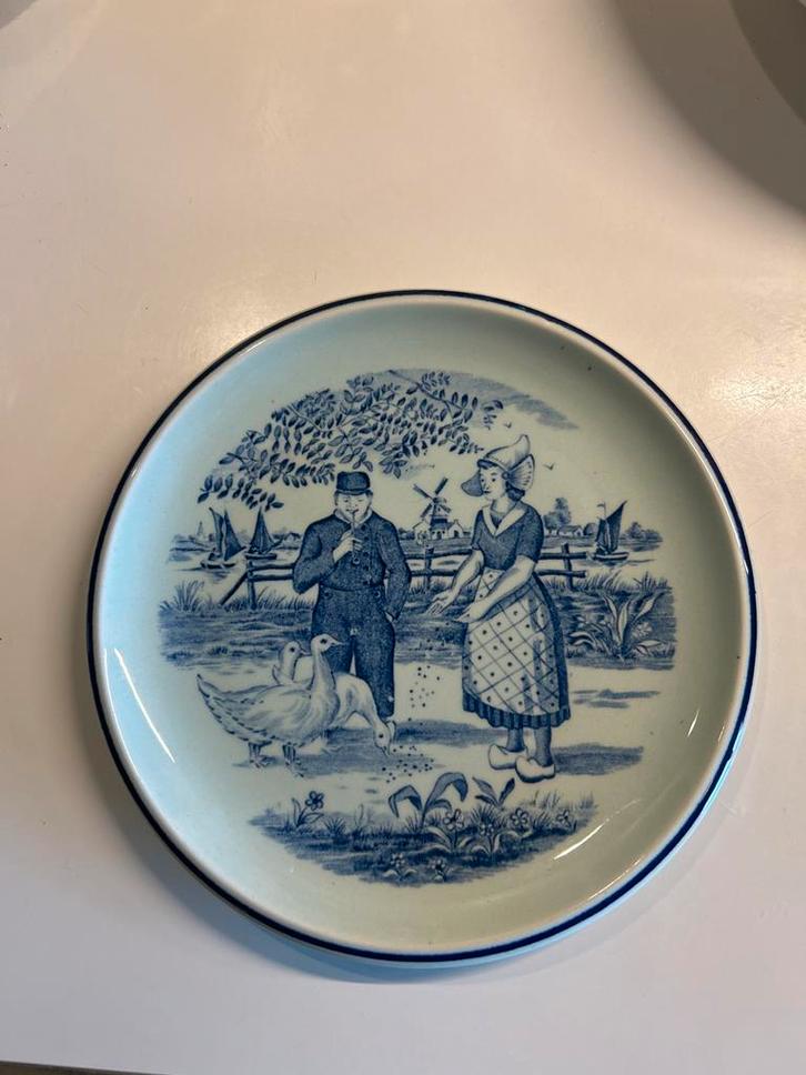 Delfts Blauw Bordje, Antiek en Kunst, Antiek | Keramiek en Aardewerk, Verzenden