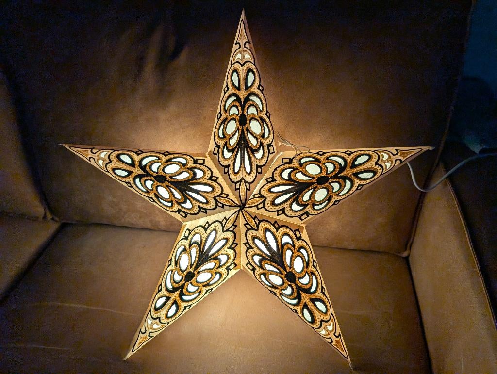 Grote kerstster met licht (diameter 60 cm), Diversen, Kerst, Ophalen