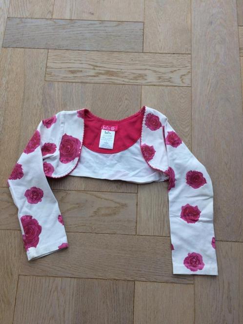 Schattige bolero met rozen van Lofff maat 104, Kinderen en Baby's, Kinderkleding | Maat 104, Gebruikt, Meisje, Trui of Vest, Ophalen of Verzenden