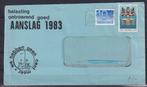 X54) 1983 NL anti belasting Propaganda envelop echt gelopen, Postzegels en Munten, Brieven en Enveloppen | Nederland, Ophalen of Verzenden