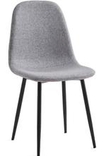 Moderne grijze stoelen - zo goed als nieuw (3 stuks), Ophalen, Zo goed als nieuw, Grijs, Stof