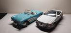 2x Road tough modellen Corvetten & Mercedes benz 500SL, Hobby en Vrije tijd, Modelauto's | 1:18, Ophalen of Verzenden, Gebruikt