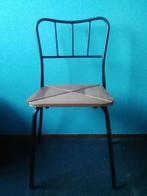 2 stoelen IKEA stalen frame - houten zitting, Ophalen, Twee, Overige kleuren, Zo goed als nieuw