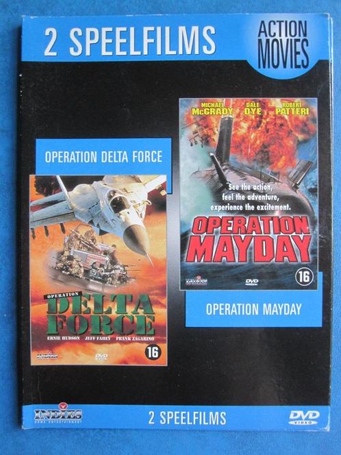 Operation Delta Force + Operation Mayday (2 films op 1 DVD), Cd's en Dvd's, Dvd's | Actie, Zo goed als nieuw, Actie, Boxset, Vanaf 16 jaar
