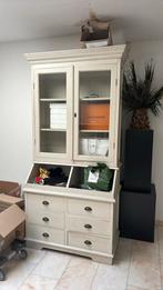 Creme kast, Huis en Inrichting, Ophalen, Gebruikt, 100 tot 150 cm, 200 cm of meer