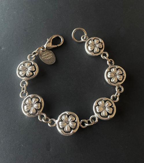 Armband bloemetjes Philippe Audibert, Sieraden, Tassen en Uiterlijk, Armbanden, Zo goed als nieuw, Zilver, Verzenden