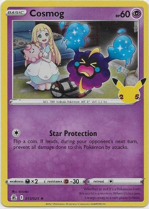 Celebrations,  Cosmog [holo] 13/25, Hobby en Vrije tijd, Verzamelkaartspellen | Pokémon, Nieuw, Losse kaart, Verzenden