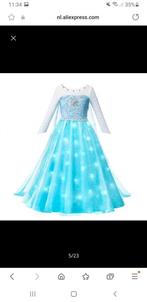 Elsa frozen jurk met lichtjes mt 116 122, Kinderen en Baby's, Carnavalskleding en Verkleedspullen, Ophalen, Zo goed als nieuw