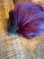 Ponytail Echt Haar - Burgundy 60cm, Sieraden, Tassen en Uiterlijk, Uiterlijk | Haarverzorging, Ophalen of Verzenden, Nieuw, Pruik of Haarverlenging