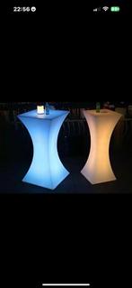 Oplaadbare sta led tafel 110cm 7 stuks, Huis en Inrichting, Tafels | Statafels, Into@onbekend.nl, Onbekend, Nieuw, Ophalen of Verzenden
