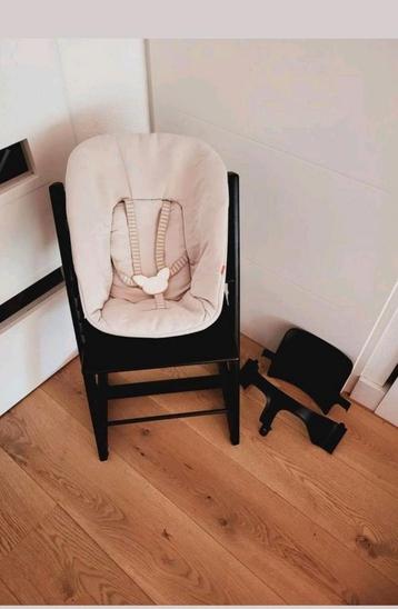 Stokke Tripp Trapp kinderstoel zwart complete set trip trap  beschikbaar voor biedingen