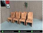 GRATIS LEVERING 8x Eetkamerstoel Cognac REFURBISHED, Huis en Inrichting, Stoelen, Overige kleuren, Stof, Ophalen of Verzenden