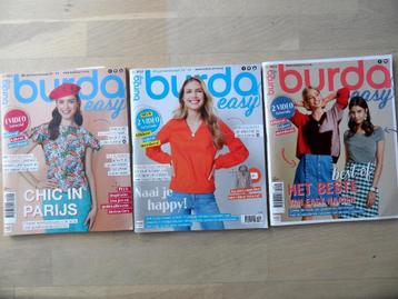 3 x BURDA Easy  naaien zie foto's beschikbaar voor biedingen