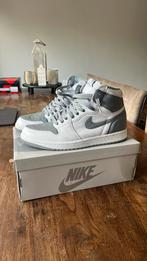 Nike Air Jordan 1 Silver Metallic maat 42,5, Wit, Ophalen of Verzenden, Jordan, Sneakers of Gympen