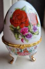 porseleinen sieraden-ei op pootjes, Antiek en Kunst, Ophalen of Verzenden