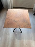 Houten Bijzettafel Vierkant, Huis en Inrichting, Tafels | Bijzettafels, Ophalen, Minder dan 45 cm, Minder dan 55 cm, Gebruikt