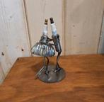 Dansend stelletje van oude bougies - metal art - upcycling, Ophalen of Verzenden, A, A, A