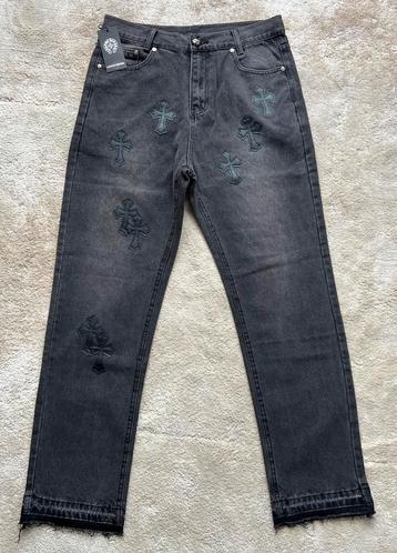 Zwarte Chrome Hearts heren jeans,, maat 34 /EU 44 beschikbaar voor biedingen