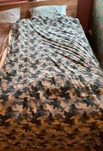 Optidee Dekbedovertrek 1-persoons - Legerprint/Beige, Eenpersoons, Beige, Dekbedovertrek, Ophalen of Verzenden