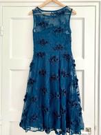 Phase Eight blauwe jurk met bloemen - Maat 36, Phase Eight, Blauw, Knielengte, Ophalen of Verzenden