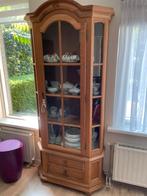 Blank eiken vitrinekast, Huis en Inrichting, Kasten | Vitrinekasten, Zo goed als nieuw, 150 tot 200 cm, 25 tot 50 cm, 50 tot 100 cm
