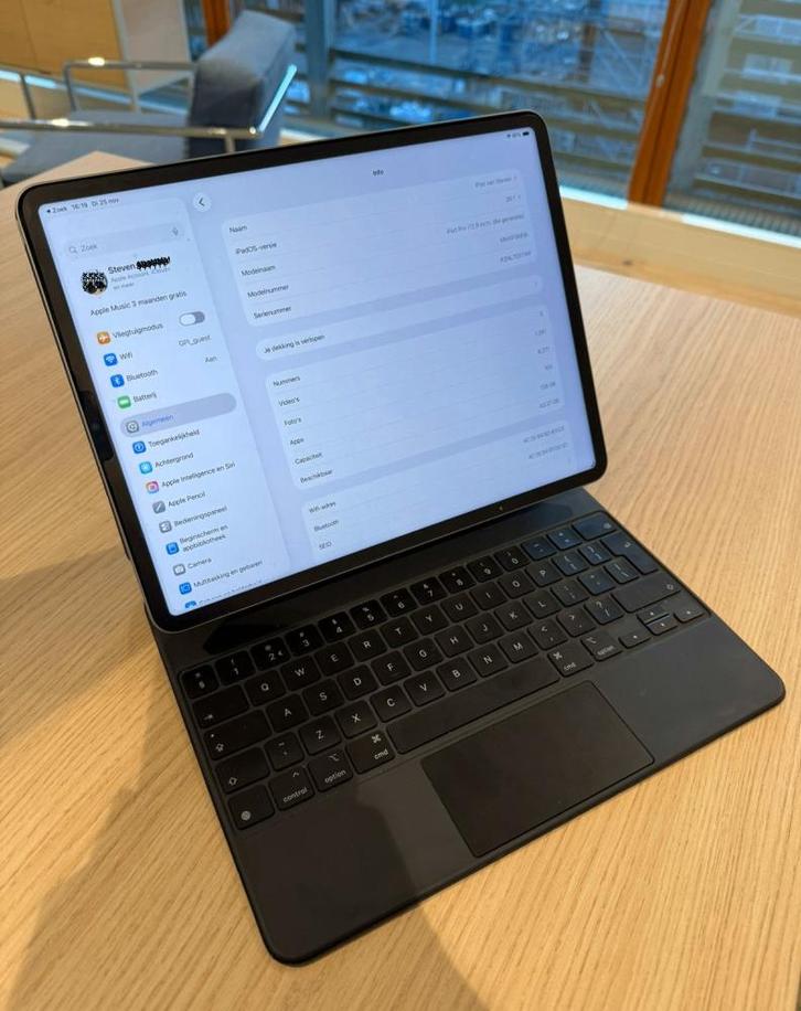 iPad Pro M2 12,9, inclusief Magic Keyboard., Computers en Software, Apple iPads, Gebruikt, Apple iPad, Wi-Fi, 12 inch, 128 GB