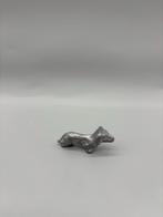Miniatuur Teckel Zilverkleurig 4, Ophalen of Verzenden, Zo goed als nieuw, Hond of Kat, Beeldje of Figuurtje