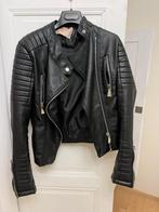 bikerjasje Voyelles faux leather, Zwart, Ophalen of Verzenden, Zo goed als nieuw, Jasje