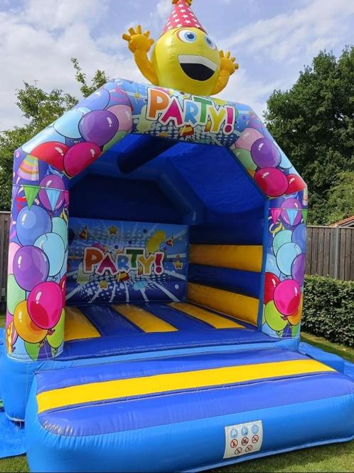 Springkussen Party te huur €70,- incl btw, Hobby en Vrije tijd, Feestartikelen | Verhuur, Zo goed als nieuw, Overige, Ophalen