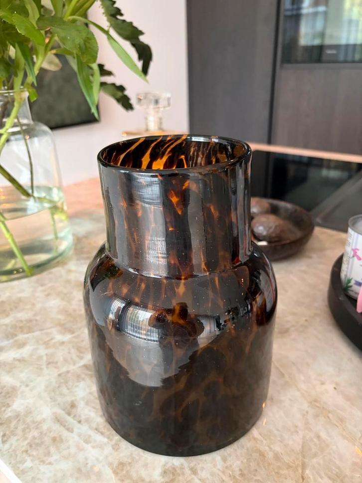 Panterprint Vaas - Stijlvol en Uniek!, Huis en Inrichting, Woonaccessoires | Vazen, Zo goed als nieuw, Overige kleuren, Minder dan 50 cm