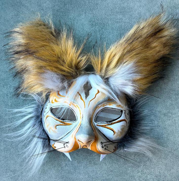 Therian masker handgemaakt, Hobby en Vrije tijd, Kostuums, Theaterbenodigdheden en LARP, Nieuw, Accessoires, Ophalen of Verzenden