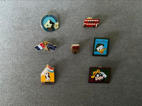 7 pins, speldjes, Verzamelen, Speldjes, Pins en Buttons, Zo goed als nieuw, Speldje of Pin, Stad of Land, Ophalen of Verzenden