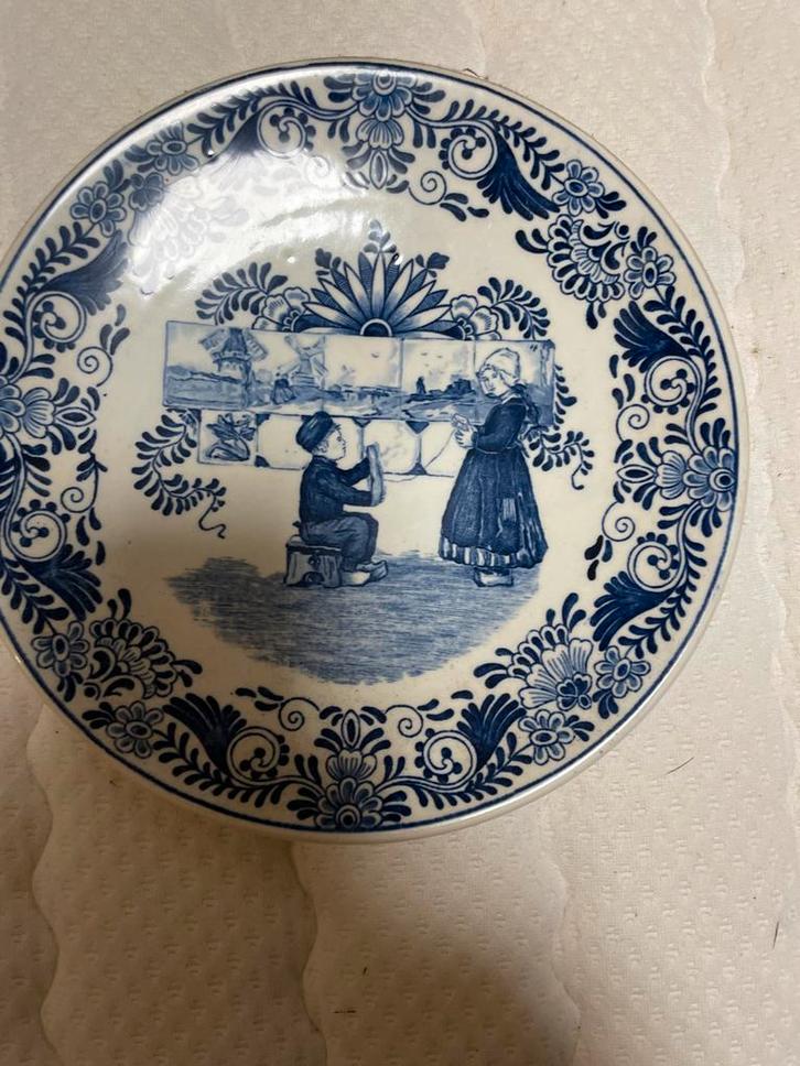 Delfts Blauw Wandbord Petrus Regout, Antiek en Kunst, Antiek | Wandborden en Tegels, Ophalen of Verzenden