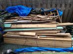 Partij Resthout | Geimpregneerd hout | Tuinhout aangeboden., Doe-het-zelf en Verbouw, Hout en Planken, Ophalen, Gebruikt, 25 tot 50 mm
