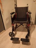 donker rode stevige inklapbare rolstoel, Ophalen, Inklapbaar, Nieuw, Duwrolstoel