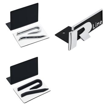 Volkswagen R-Line grill logo – nieuw (chroom/zwart) beschikbaar voor biedingen