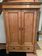 Antieke geloogd grenen kast, Ophalen of Verzenden