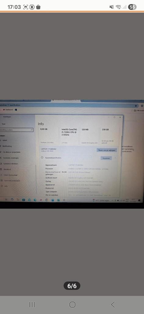 Lenovo Ideapad 320 - i5, 8GB, 15 inch, Computers en Software, Windows Laptops, Zo goed als nieuw, 15 inch, 2 tot 3 Ghz, Ophalen of Verzenden