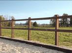 14. Houten omheining | paardenbak | paarden omheining, Weidegang, 4 paarden of pony's of meer