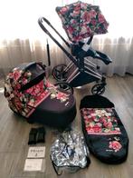 Cybex Priam Combiwagen Spring Blossom - Nieuwstaat, Overige merken, Ophalen of Verzenden, Zo goed als nieuw, Combiwagen