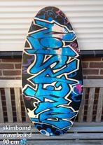 Skimboard waveboard hout graffiti waterpret, Watersport en Boten, Golfsurfen, Ophalen of Verzenden, Zo goed als nieuw