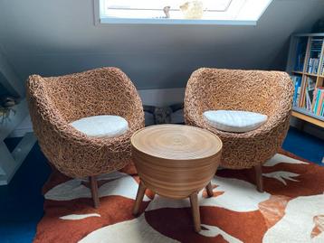 Rotan Stoelen Set met Tafel beschikbaar voor biedingen