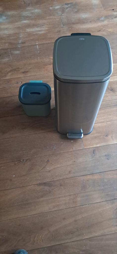2 Afvalbakken - Groen & Overig - 30L Pedaal, Huis en Inrichting, Woonaccessoires | Prullenbakken, Ophalen of Verzenden