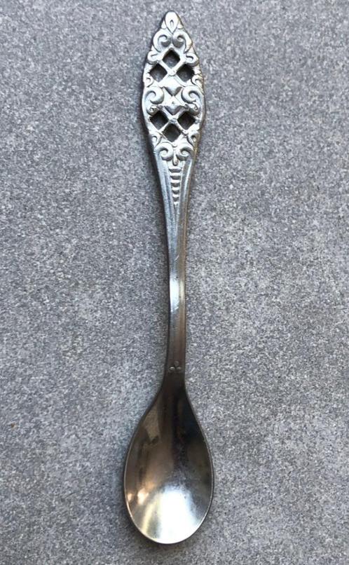 Theelepeltje 11,8 cm lepeltje klassiek opengewerkt Pako Meta, Antiek en Kunst, Antiek | Bestek, Ophalen of Verzenden
