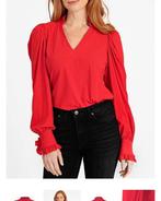 Studio anneloes rosella blouse M rood travelstof, Maat 38/40 (M), Ophalen of Verzenden, Zo goed als nieuw, Rood