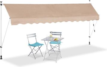 klemmarkies - zonnewering - 350cm breed - beige / zandkleur beschikbaar voor biedingen