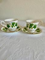 Queen Anne bone China engelse kop en schotels., Antiek en Kunst, Antiek | Servies los, Ophalen of Verzenden